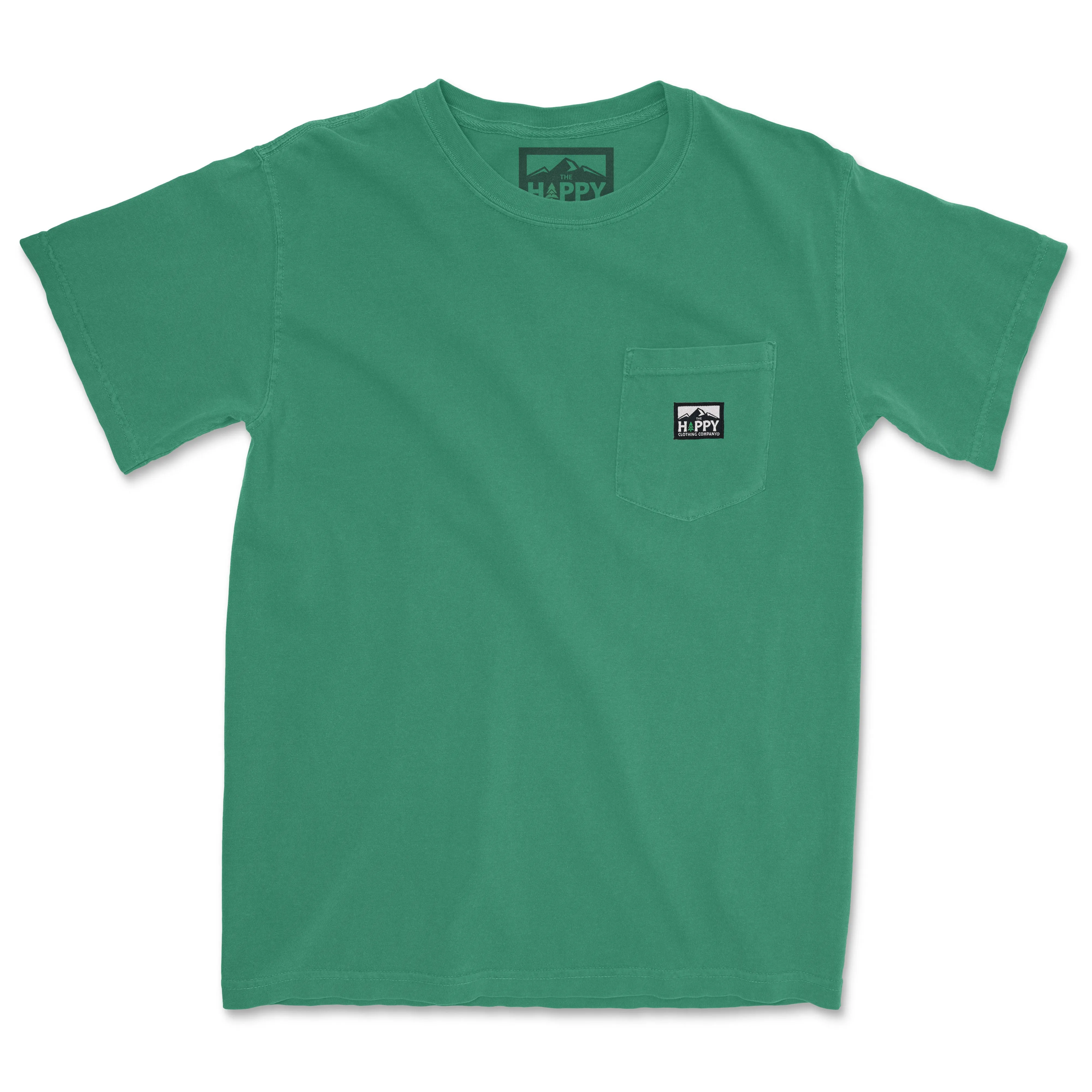 Pigment-Dyed Logo Label Pocket Tee