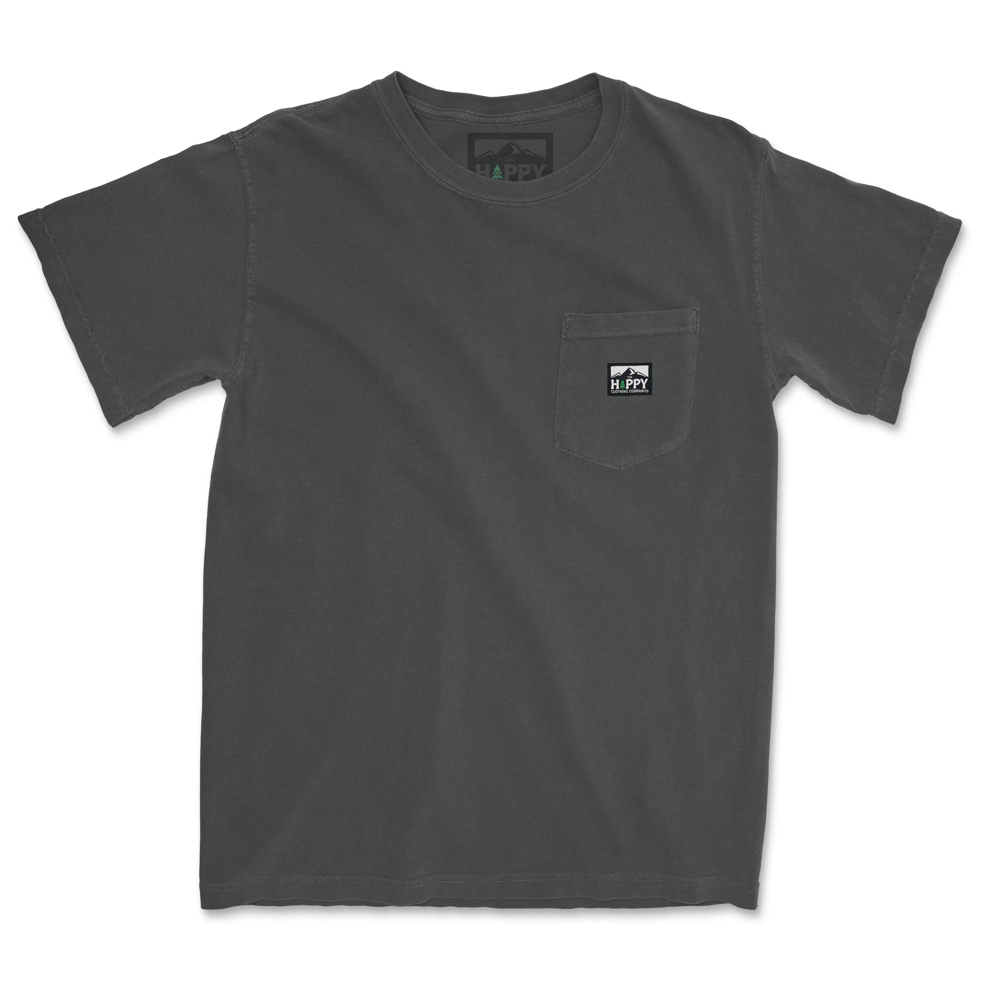 Pigment-Dyed Logo Label Pocket Tee