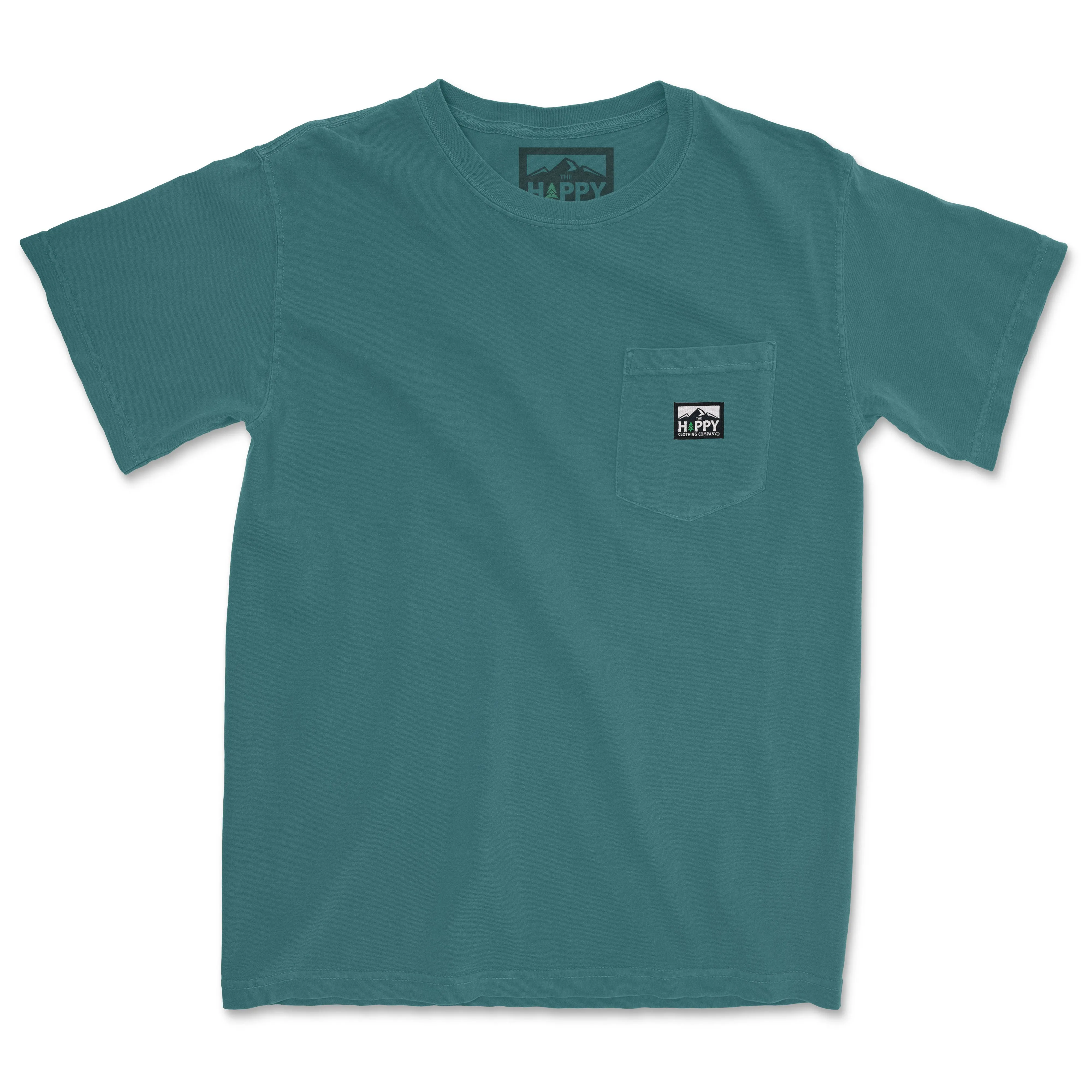 Pigment-Dyed Logo Label Pocket Tee