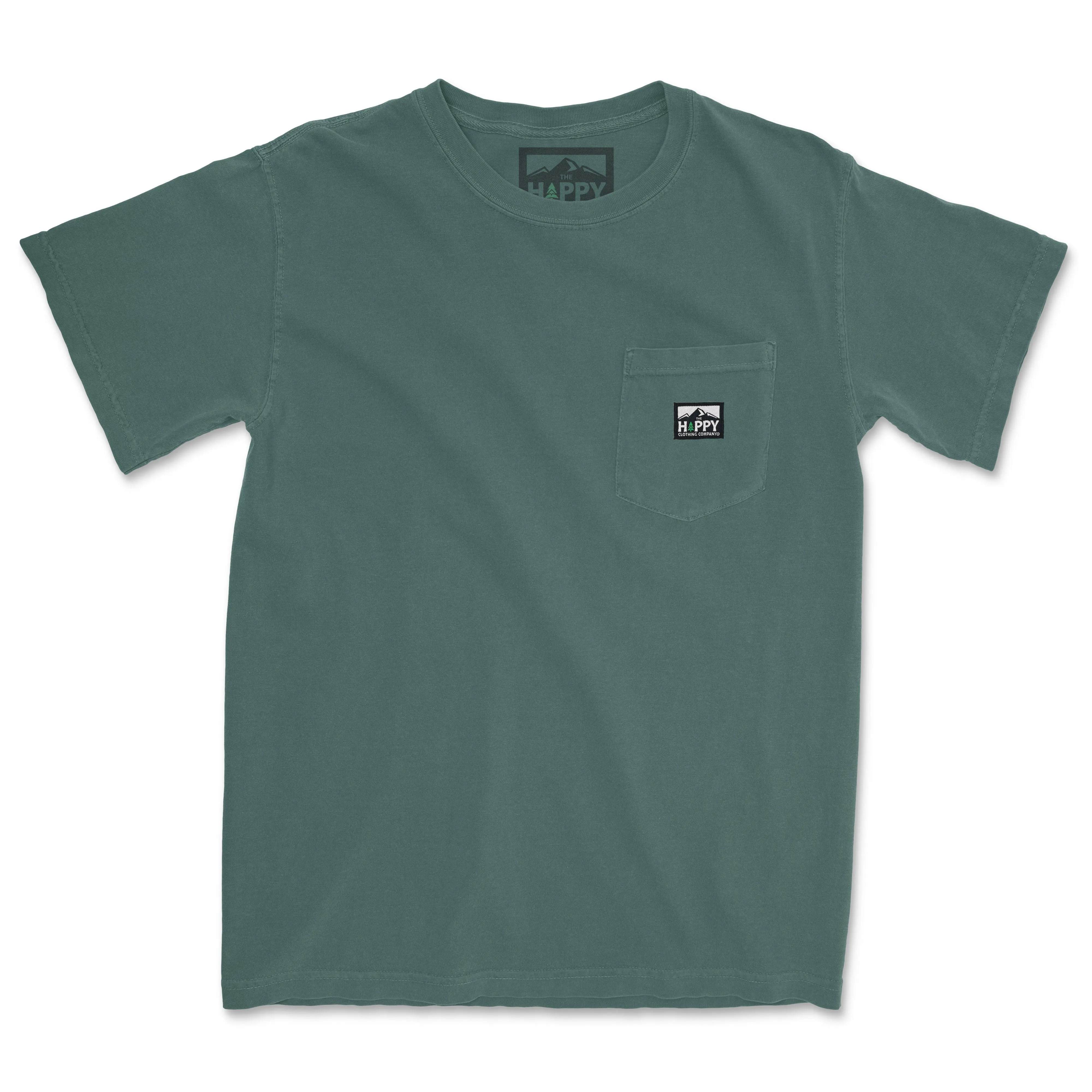 Pigment-Dyed Logo Label Pocket Tee