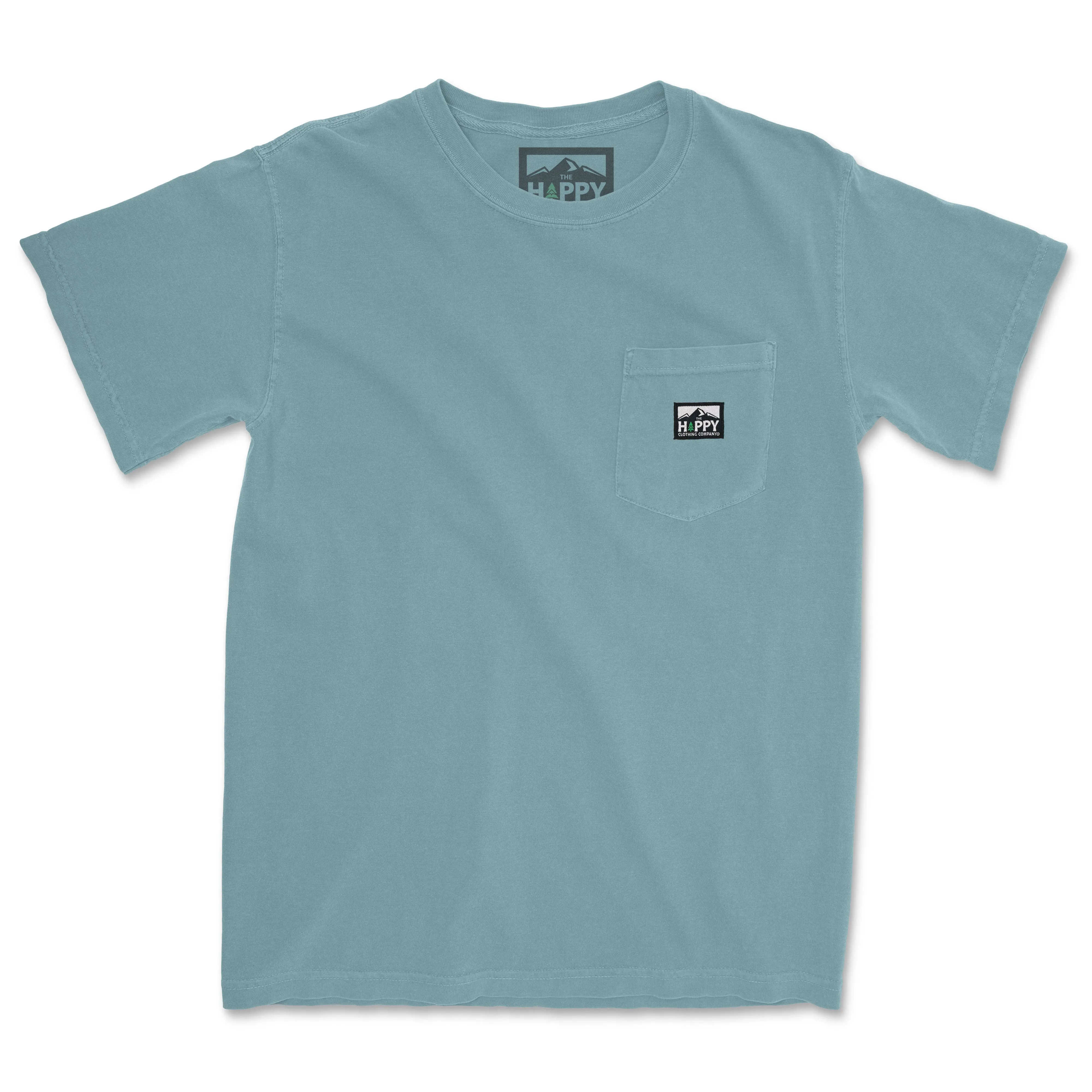 Pigment-Dyed Logo Label Pocket Tee