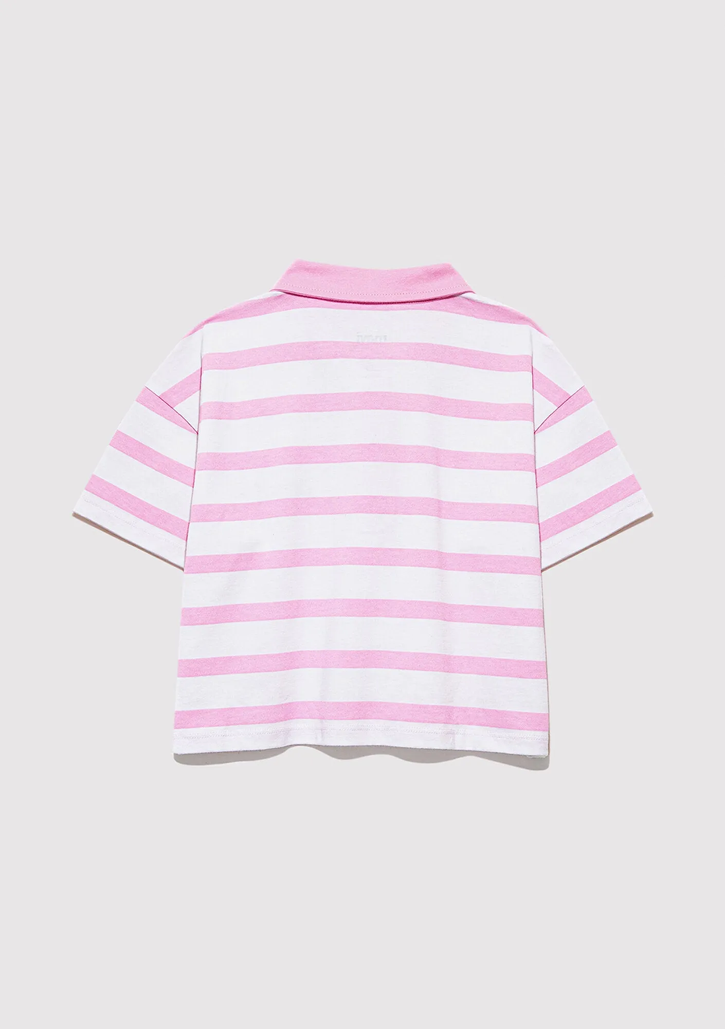 Pink Striped Polo T-Shirt