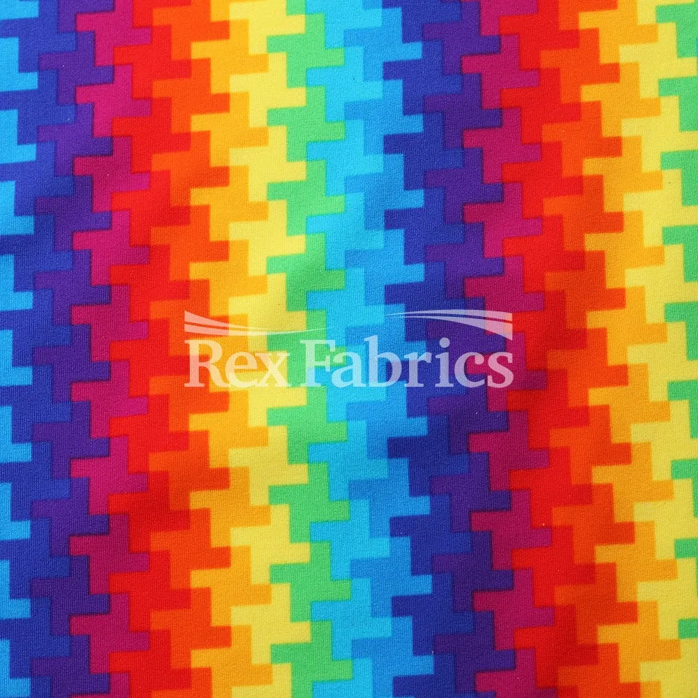 Pixel Pop - Nylon Spandex Tricot