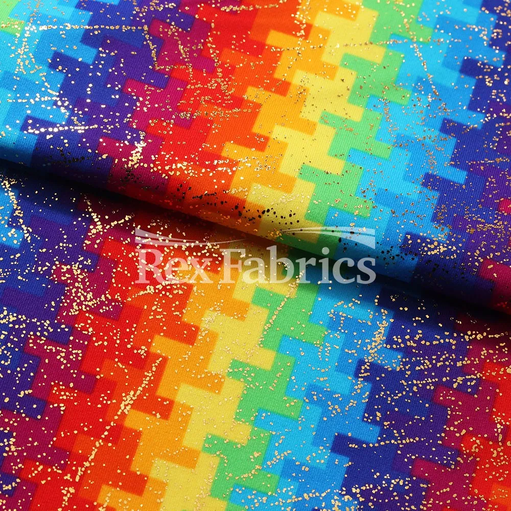 Pixel Pop - Nylon Spandex Tricot