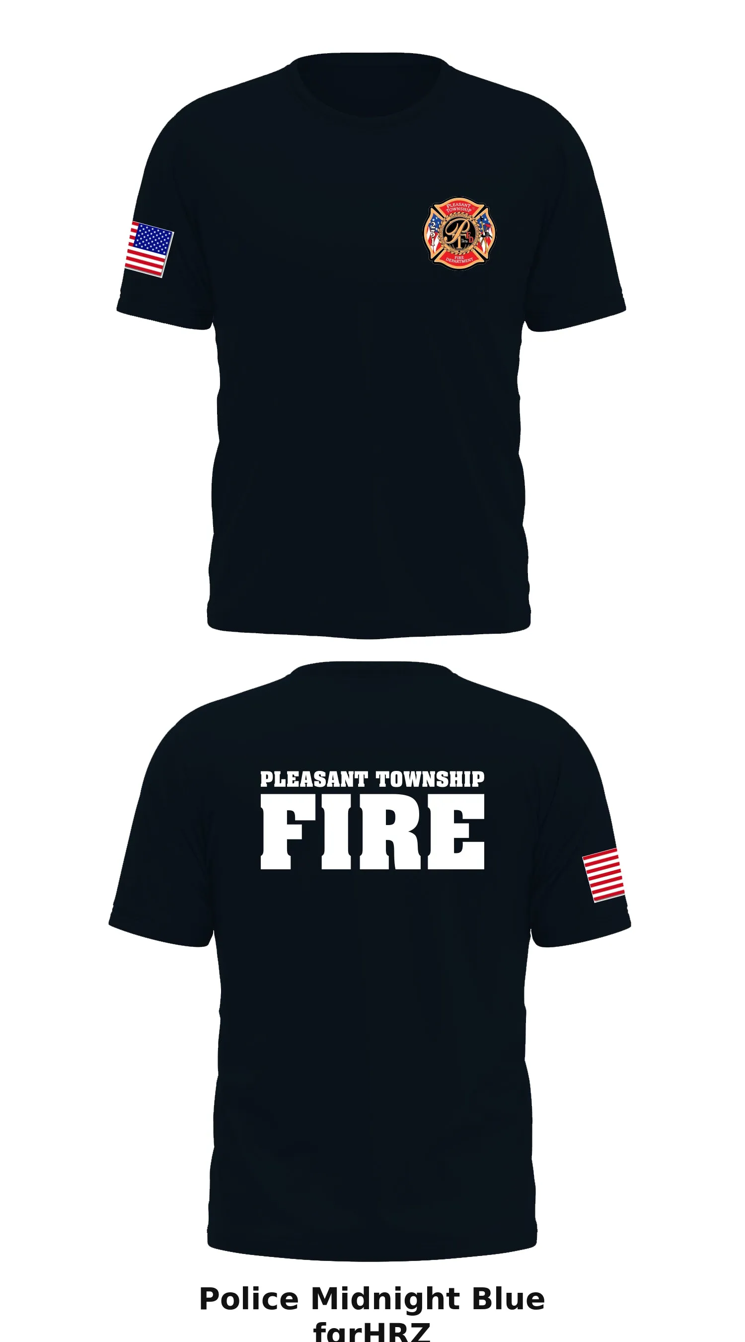 Pleasant Township Fire Department  Store 1 Core Men's SS Performance Tee - fgrHRZ
