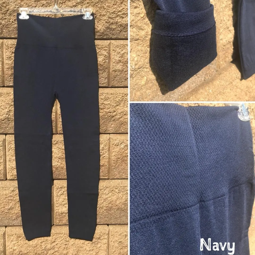 Plum High Rise Tummy Control Fleece Leggings - OS