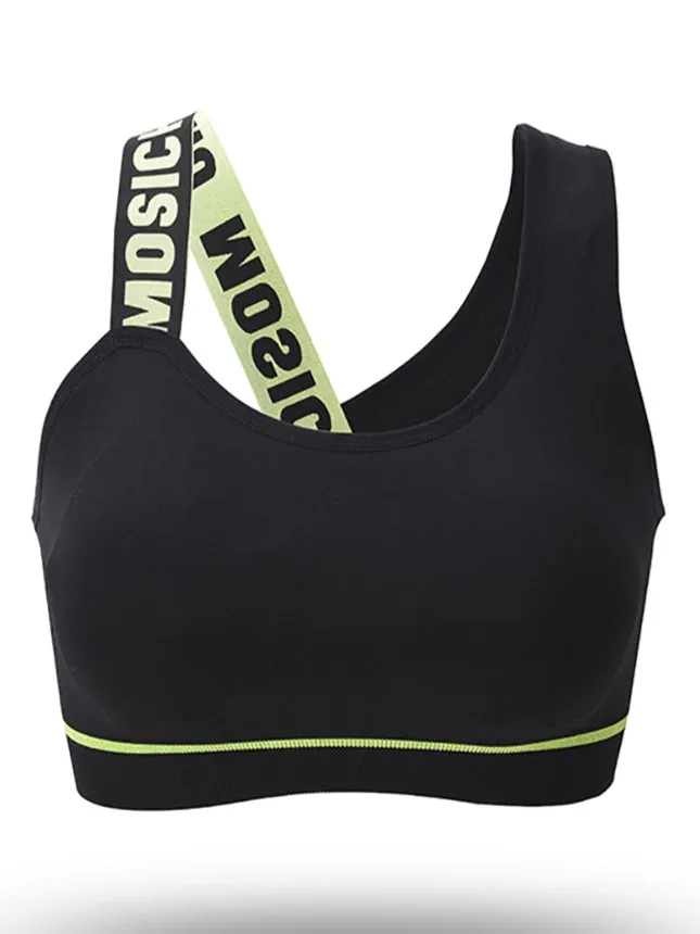 Poftik Cotton Padded Non-Wired Sports Bra for (Gym, Dancing Workout, Running)