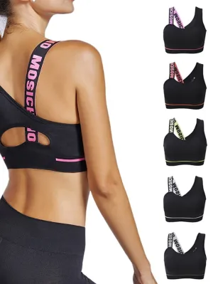 Poftik Cotton Padded Non-Wired Sports Bra for (Gym, Dancing Workout, Running)