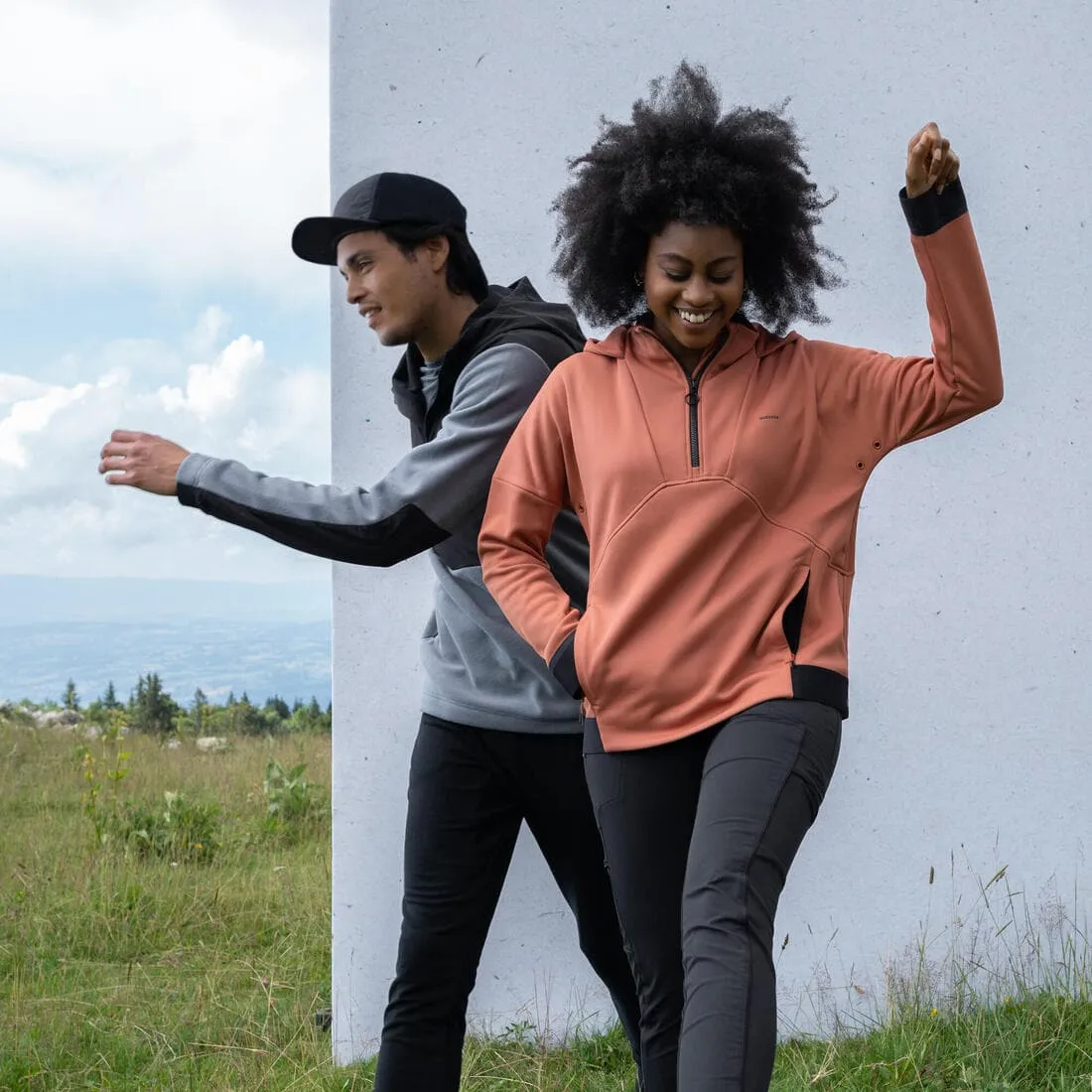 Polaire de randonnée - MH500 Hoodie - Femme