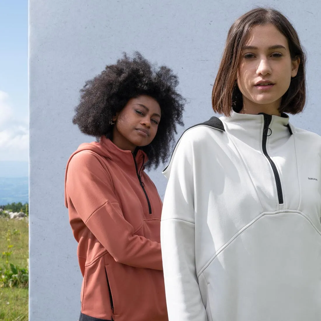 Polaire de randonnée - MH500 Hoodie - Femme