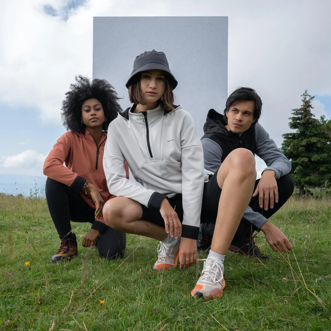 Polaire de randonnée - MH500 Hoodie - Femme
