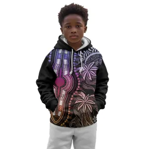 Polynesia Mixed African Dashiki Kid Hoodie Afro-pacific Culture - Pastel LT9