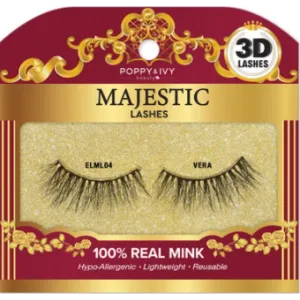 Poppy & Ivy Majestic 3D LASHES 100% REAL MINK Series-04 Vera (M9)