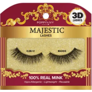 Poppy & Ivy Majestic 3D LASHES 100% REAL MINK Series-12 Maddie (M10)