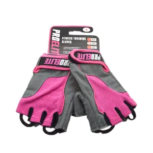 PROELITE Weight Lifting Gloves - Pink/Grey