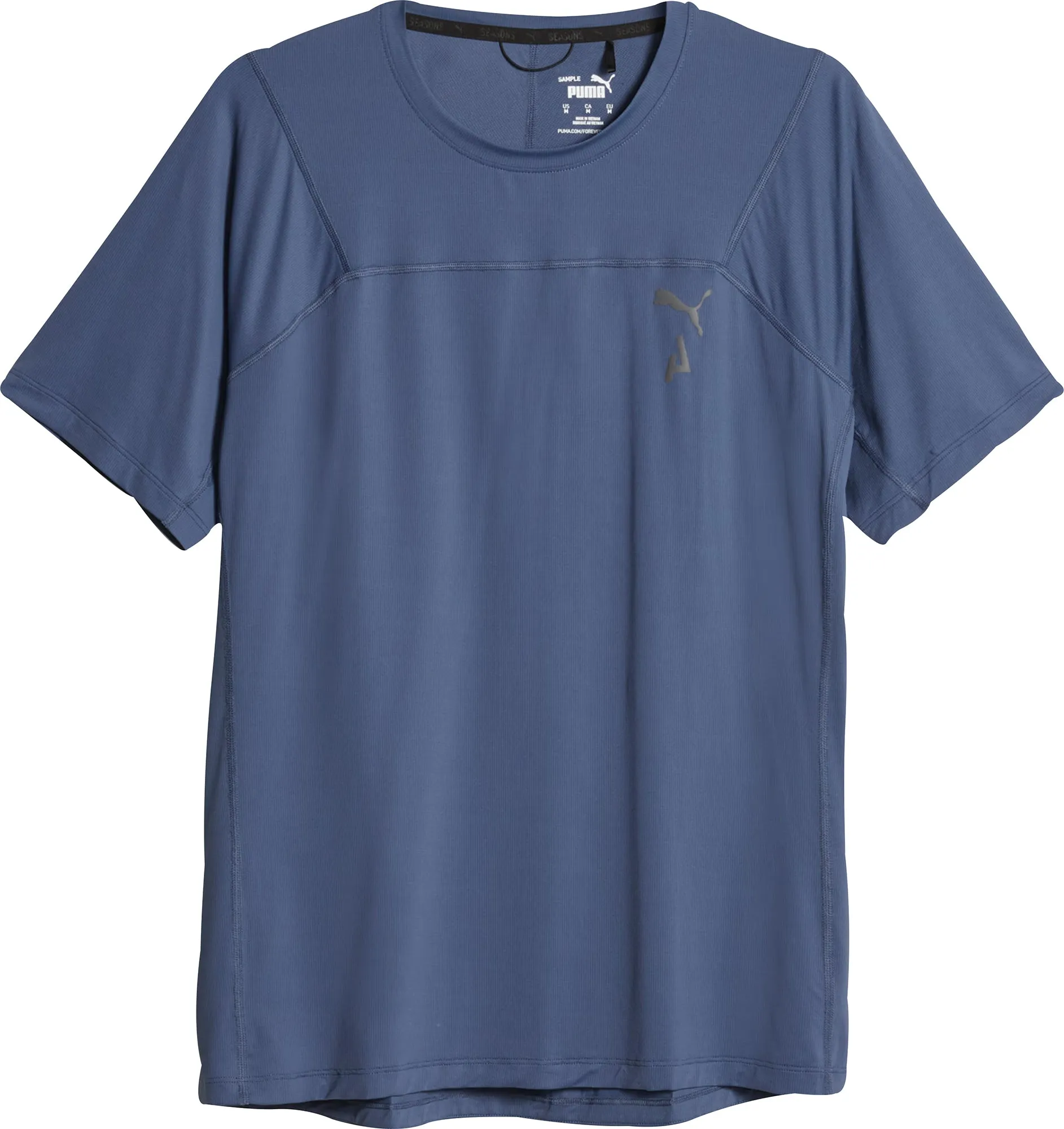 Puma Seasons coolCELL Short Sleeve Mens Running Top - Blue