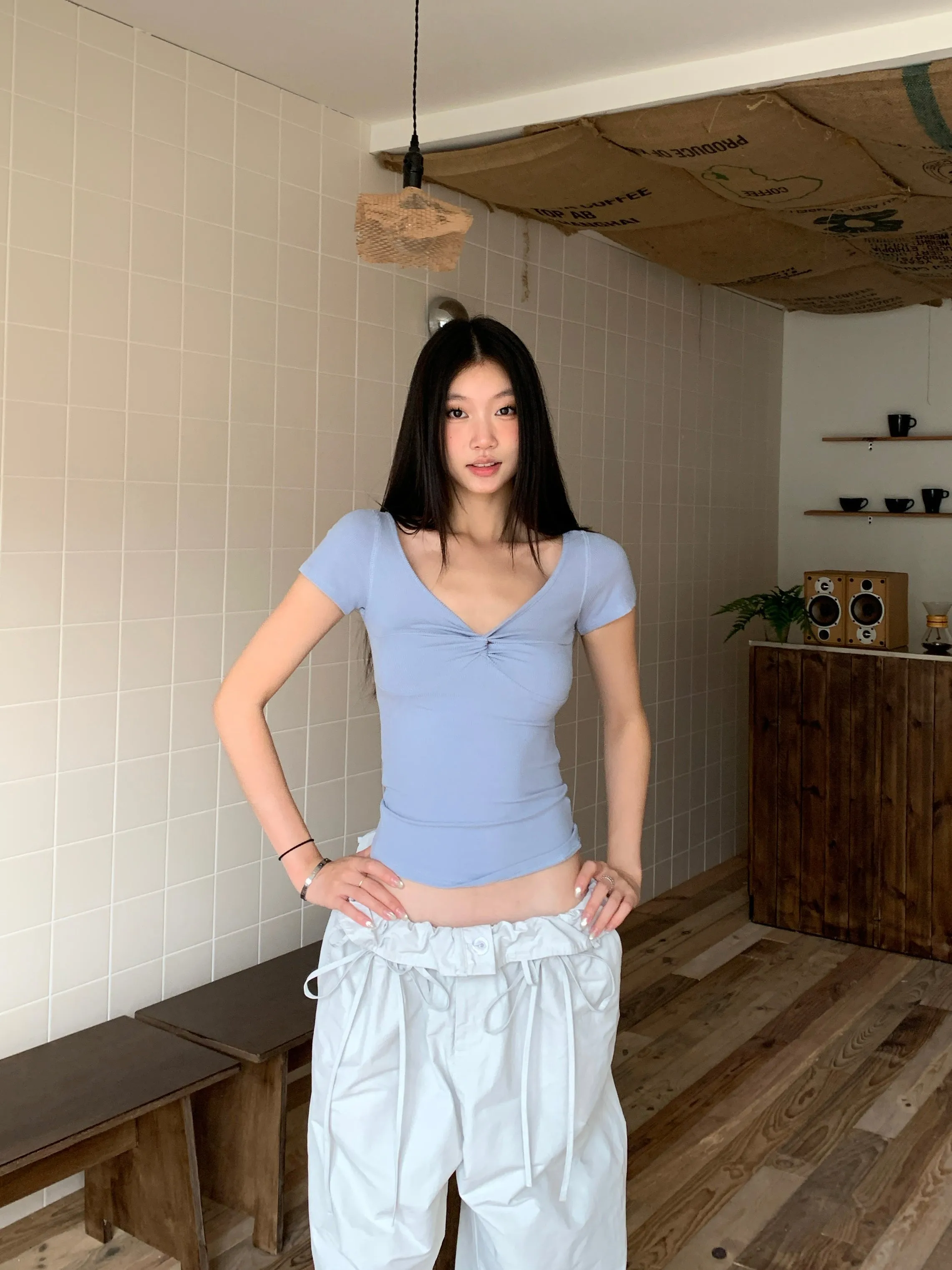 pure slim shoulder tops