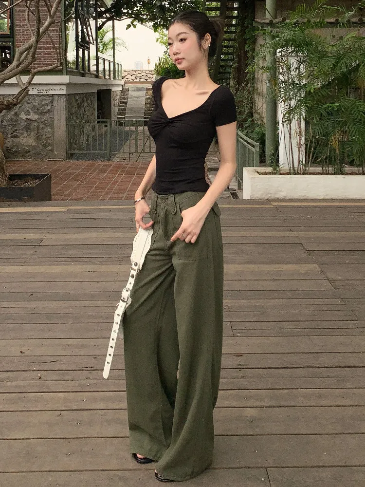 pure slim shoulder tops