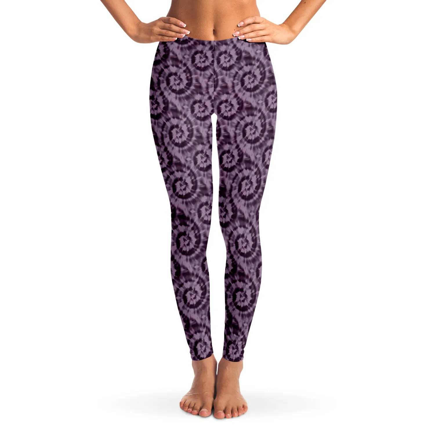 Purple Tie Dye Pattern Leggings XS - XL Squat Proof