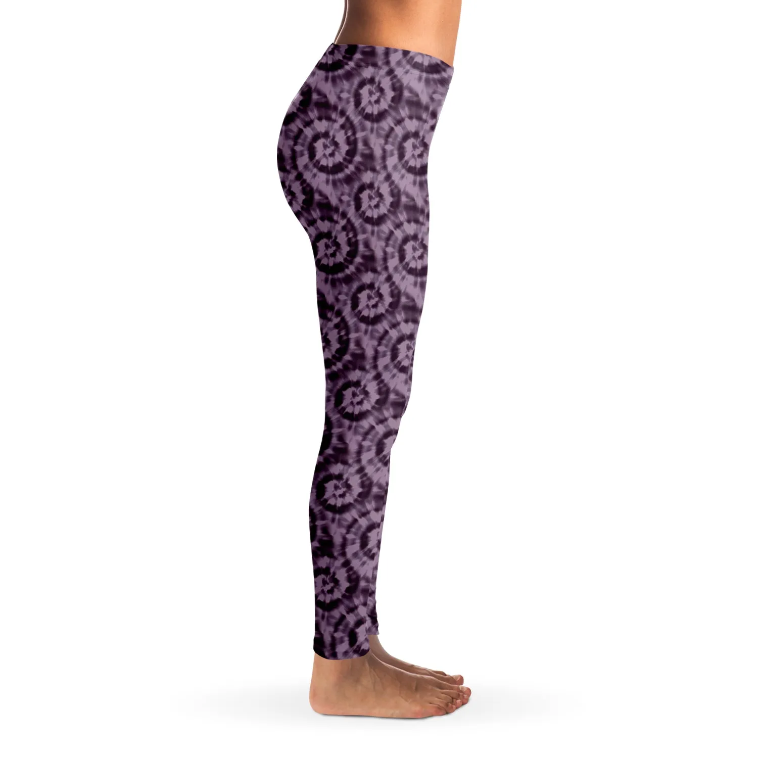Purple Tie Dye Pattern Leggings XS - XL Squat Proof
