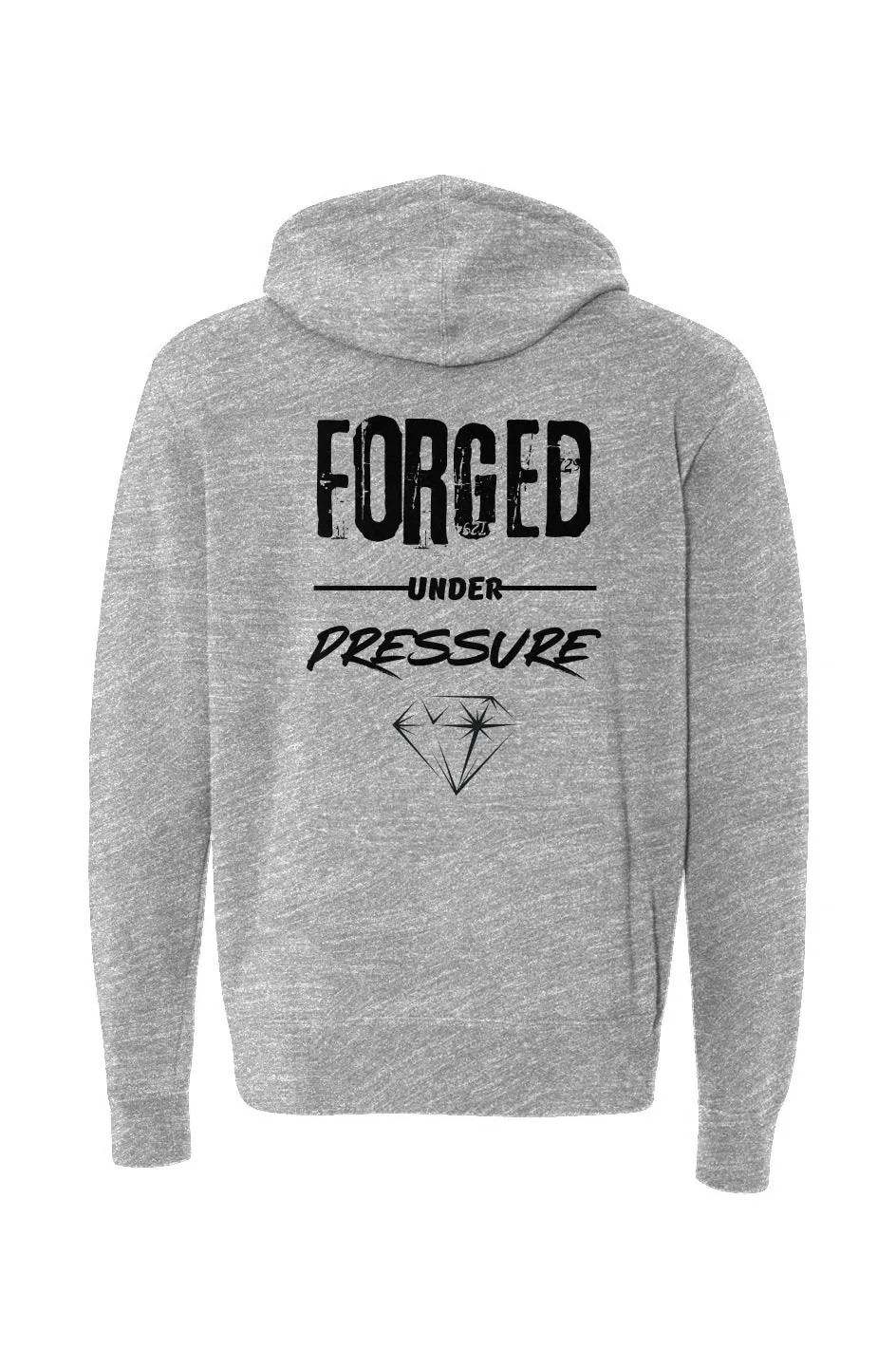 "Forged Under Pressure" Lightweight Full-Zip Hoodie