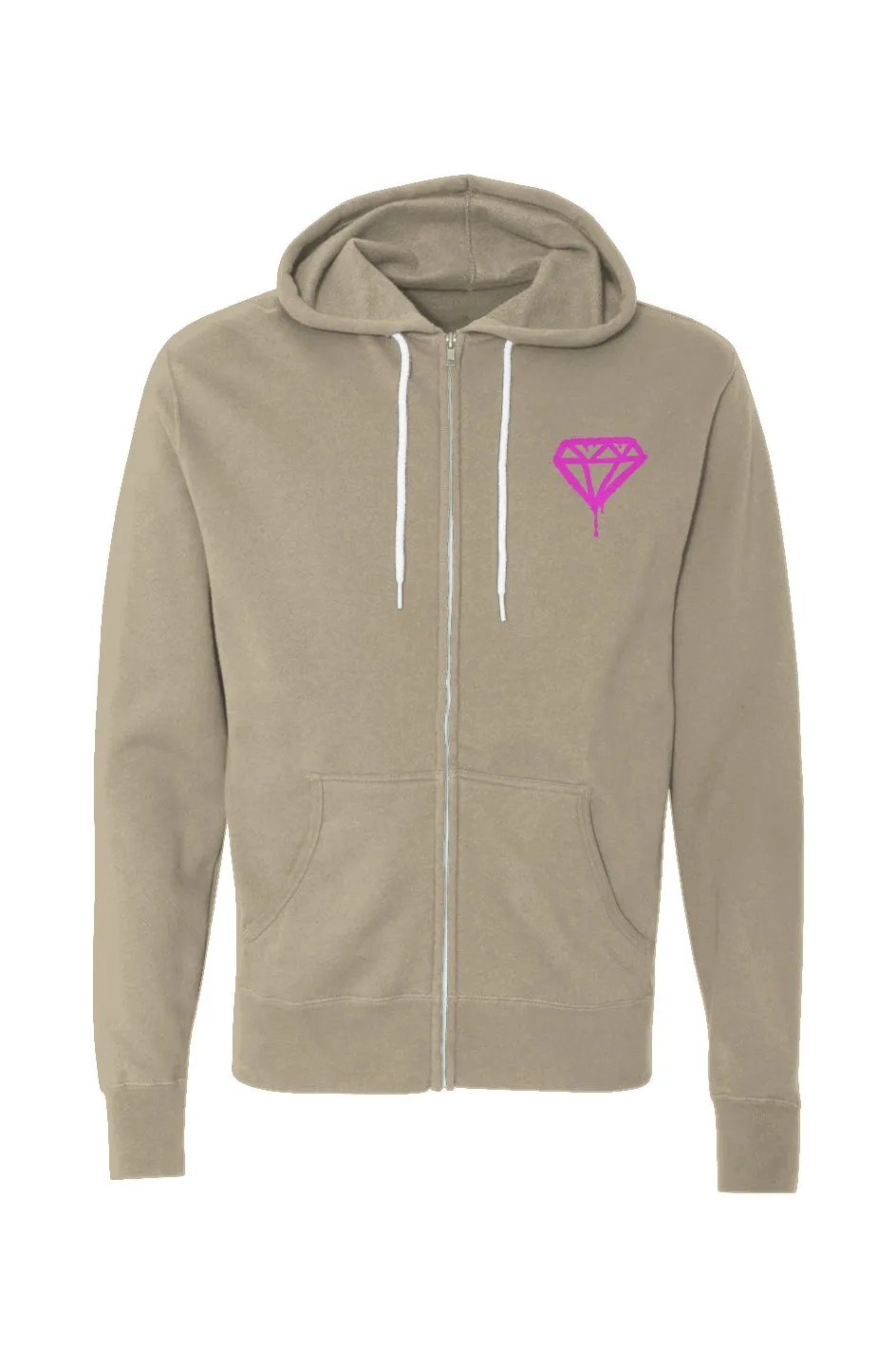 "Forged Under Pressure" Lightweight Full-Zip Hoodie