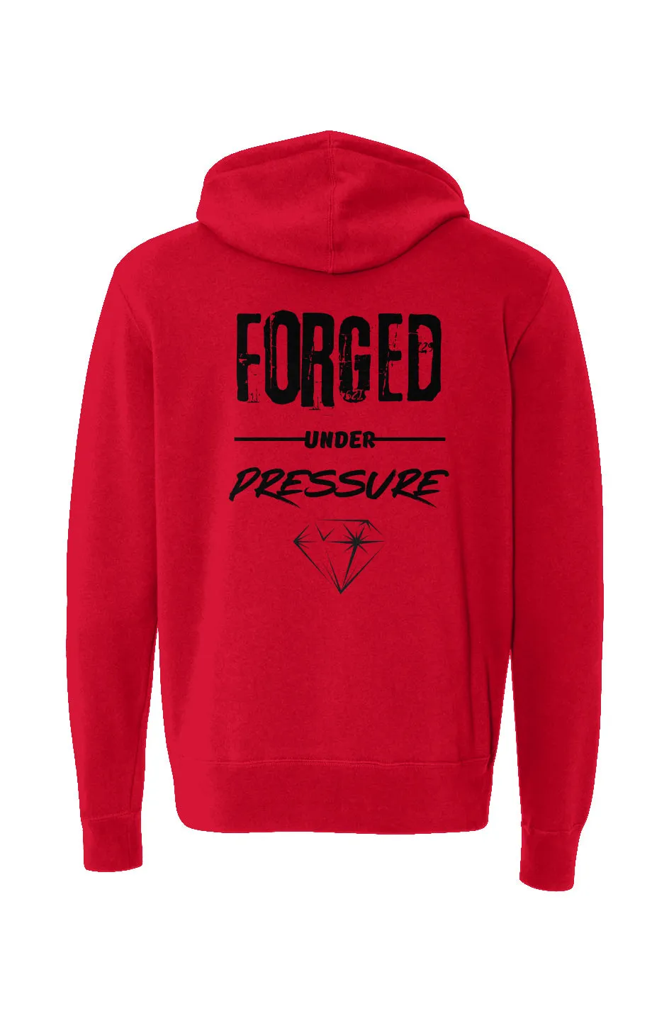"Forged Under Pressure" Lightweight Full-Zip Hoodie