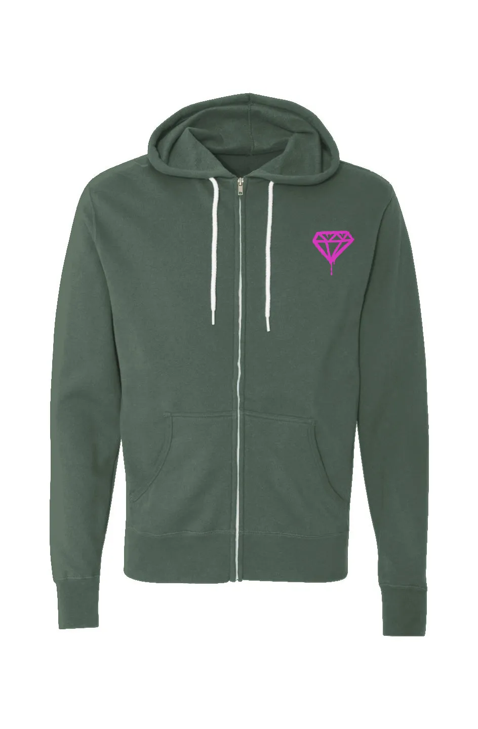 "Forged Under Pressure" Lightweight Full-Zip Hoodie