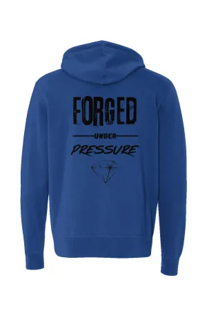 "Forged Under Pressure" Lightweight Full-Zip Hoodie