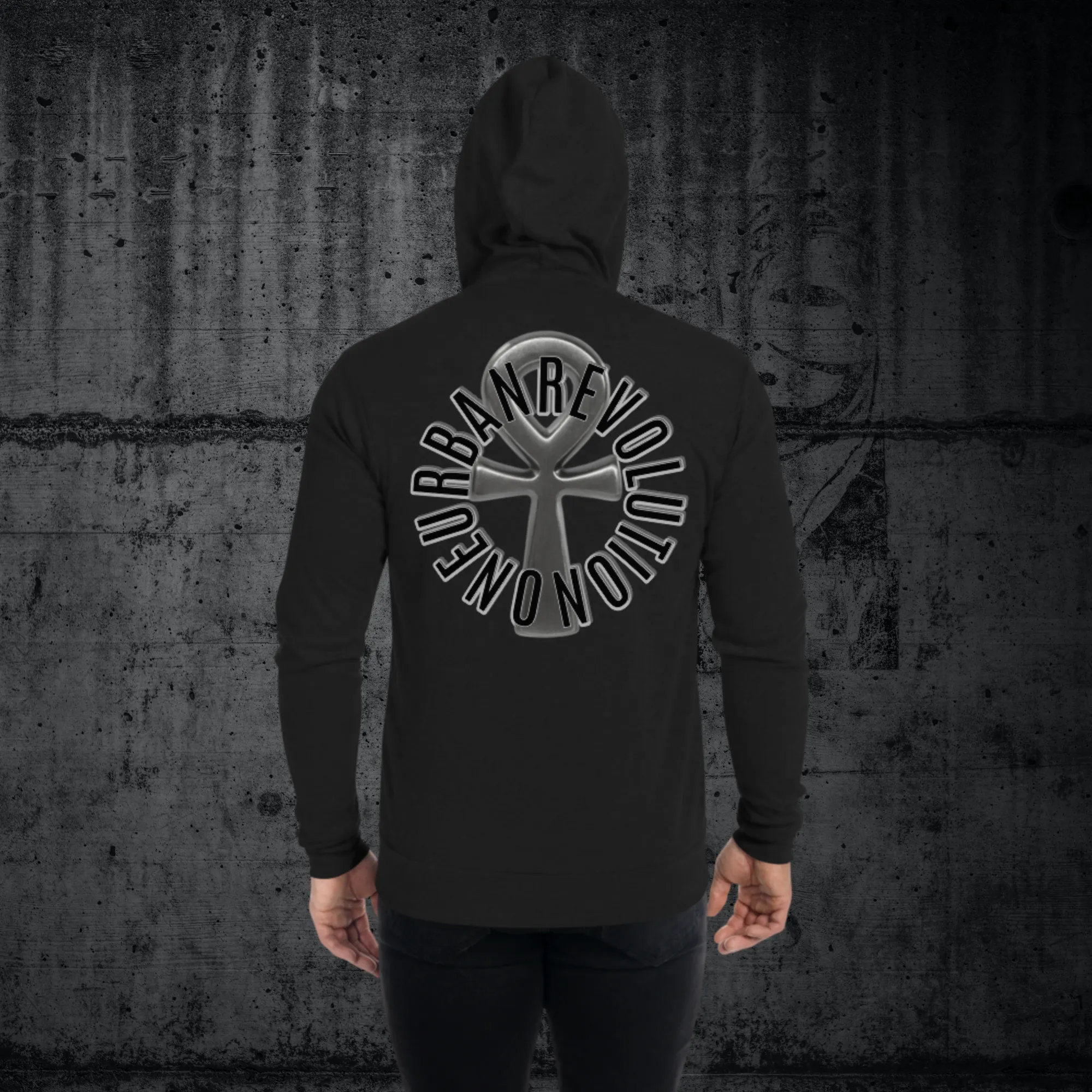 "MELANIN MAJESTY" Unisex Lightweight Zip Hoodie (Lunar Theme)