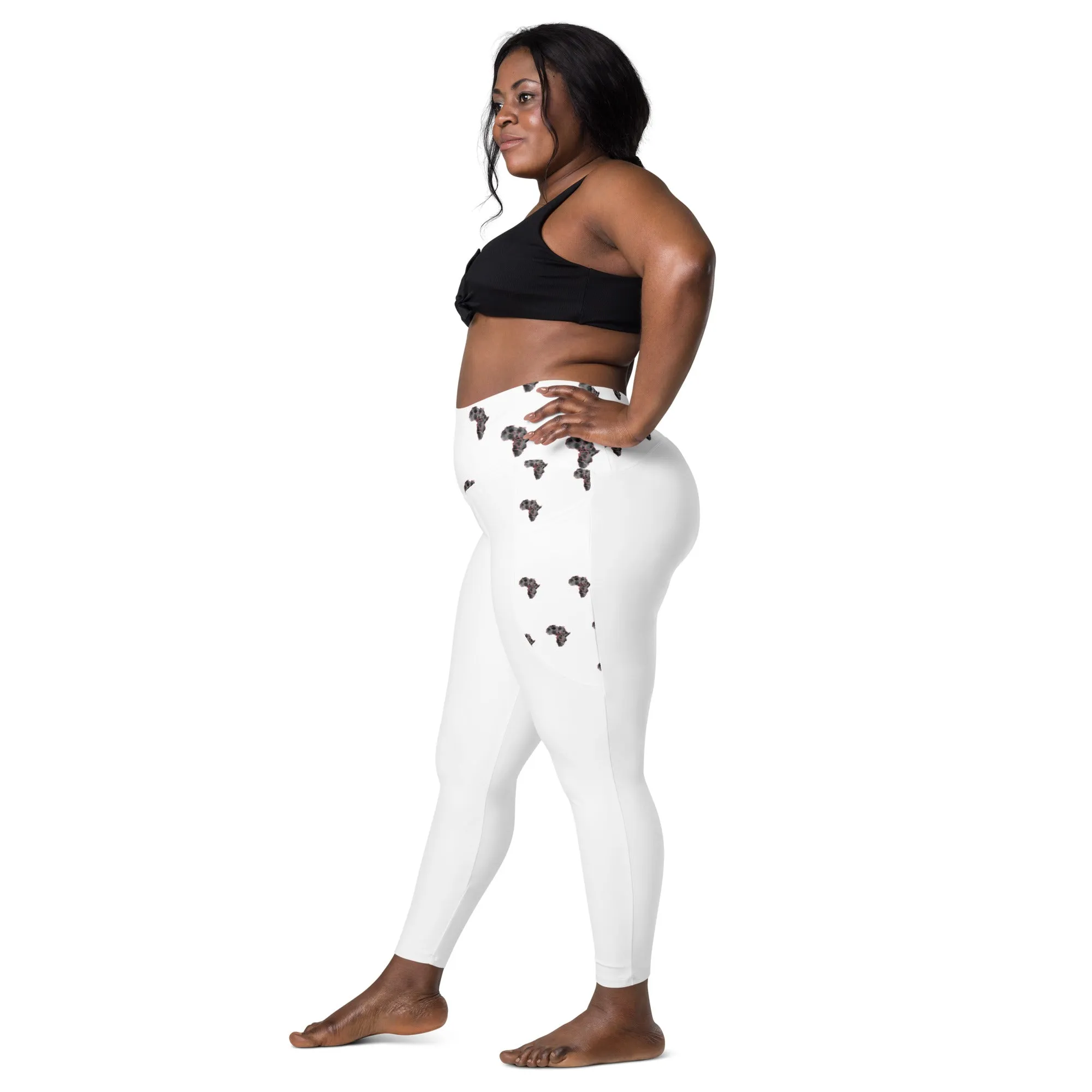 "Motherland Print" Leggings with Pockets