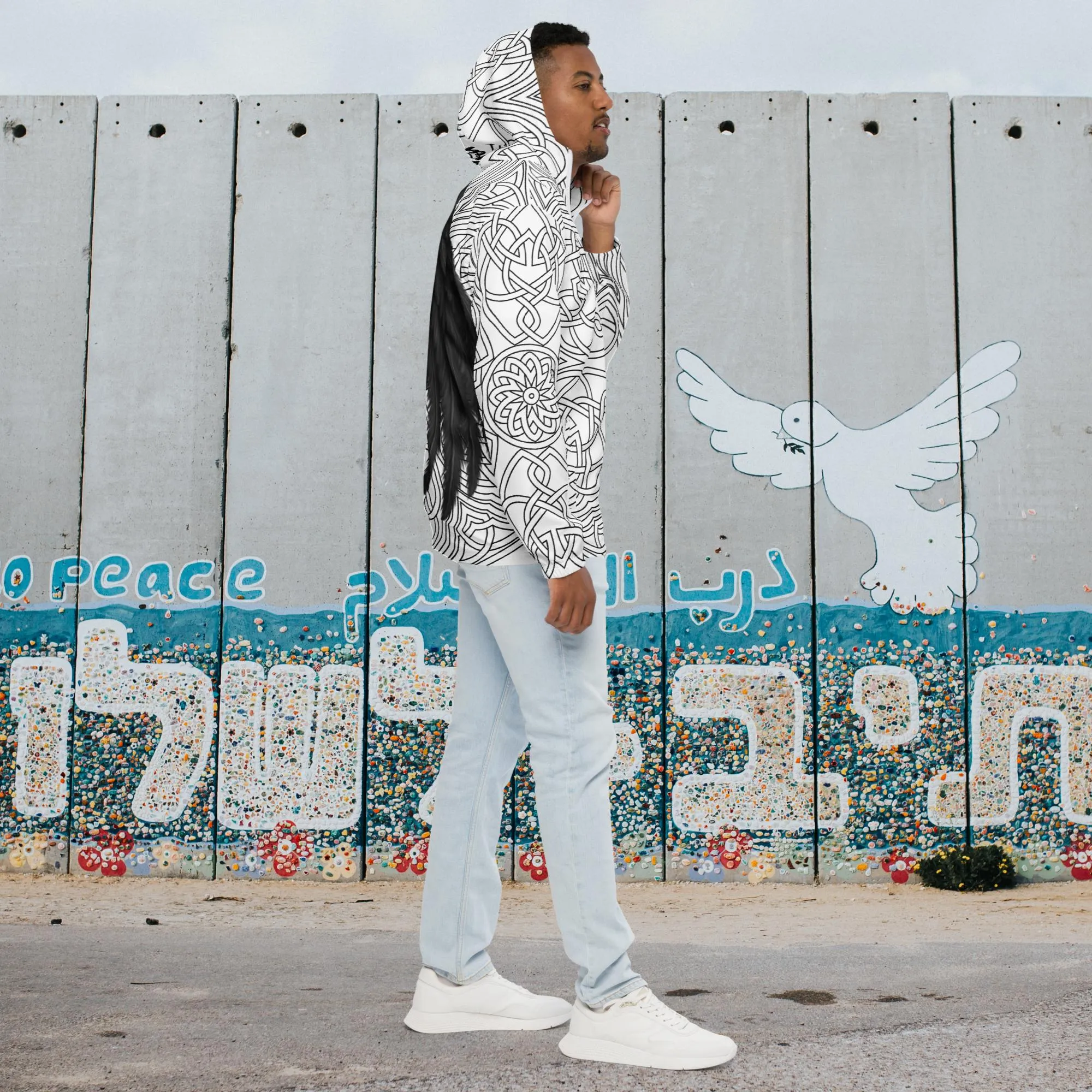 "RESPECT & PROTECT" Men’s Windbreaker