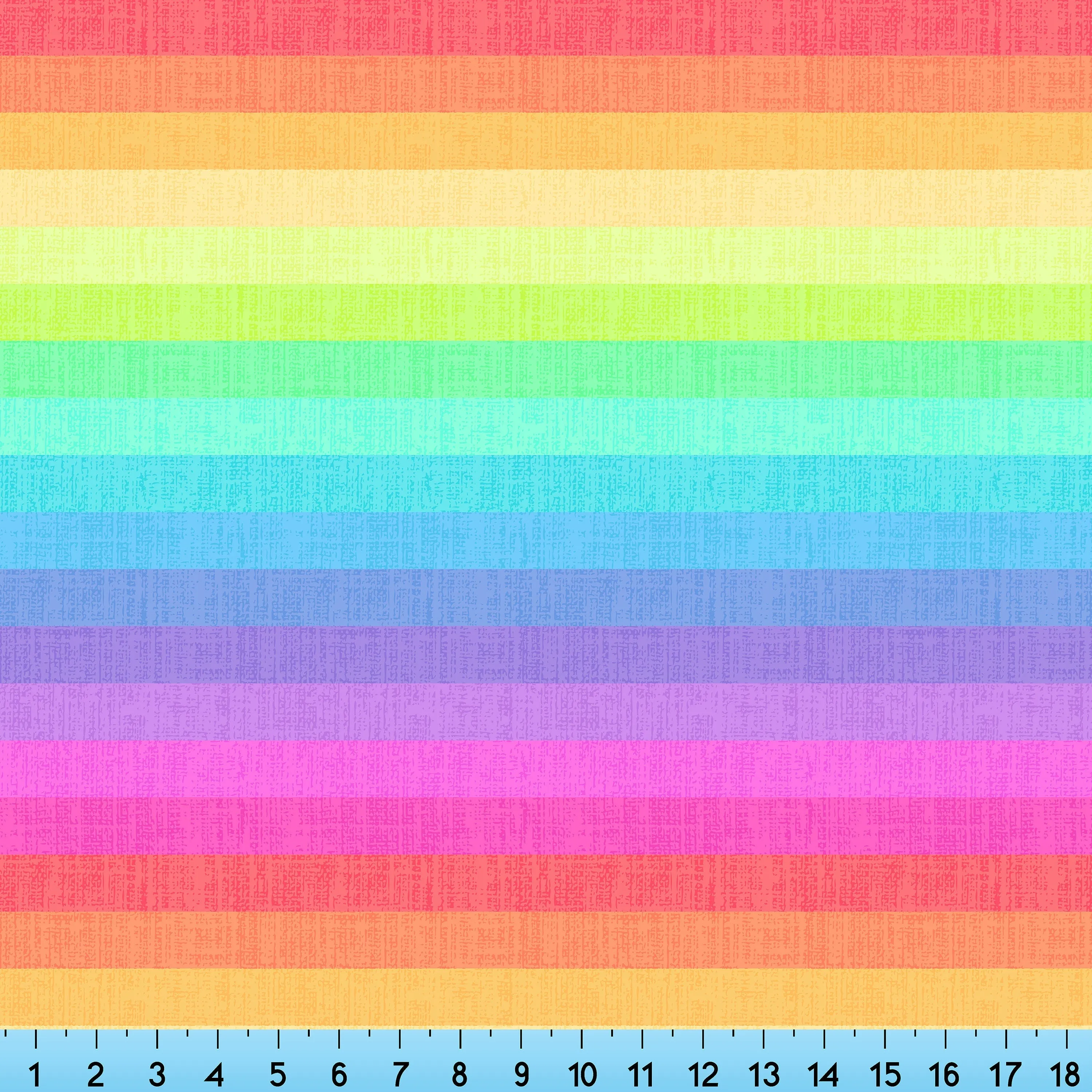 Rainbow Stripes Fabric By The Yard