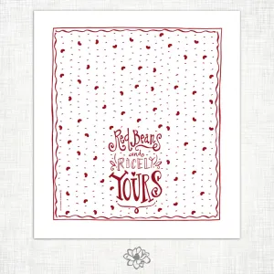 Red Beans and Ricely Kitchen Towel