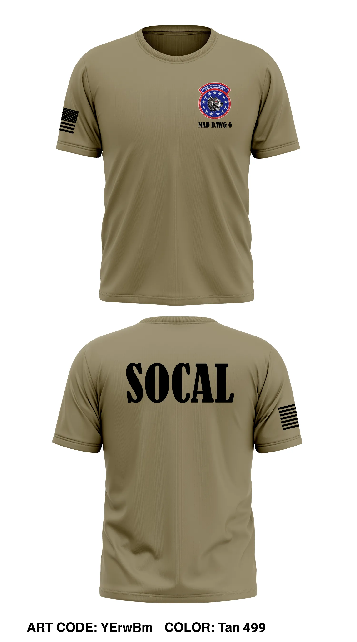 Redlands Recruiting Company, SoCAL BN Store 1 Core Men's SS Performance Tee - YErwBm