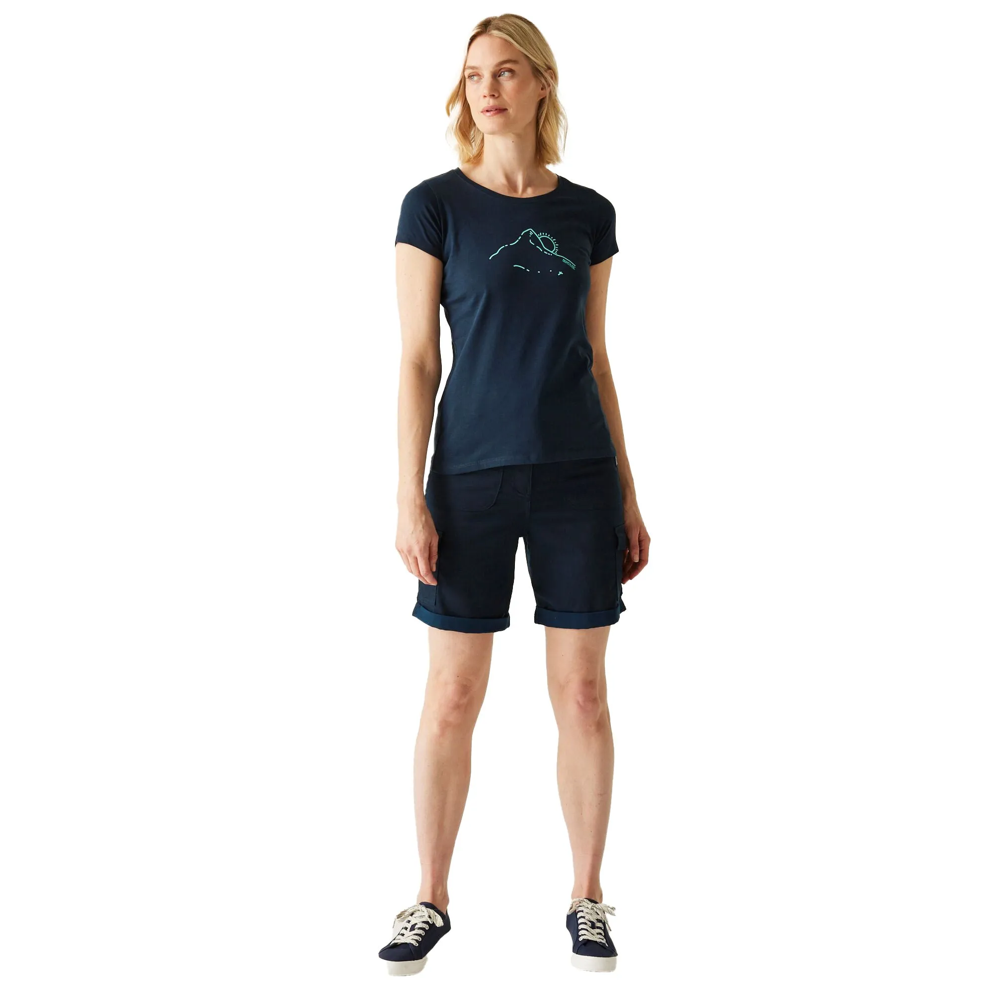 Regatta Breezed V Women's T-Shirt - Navy