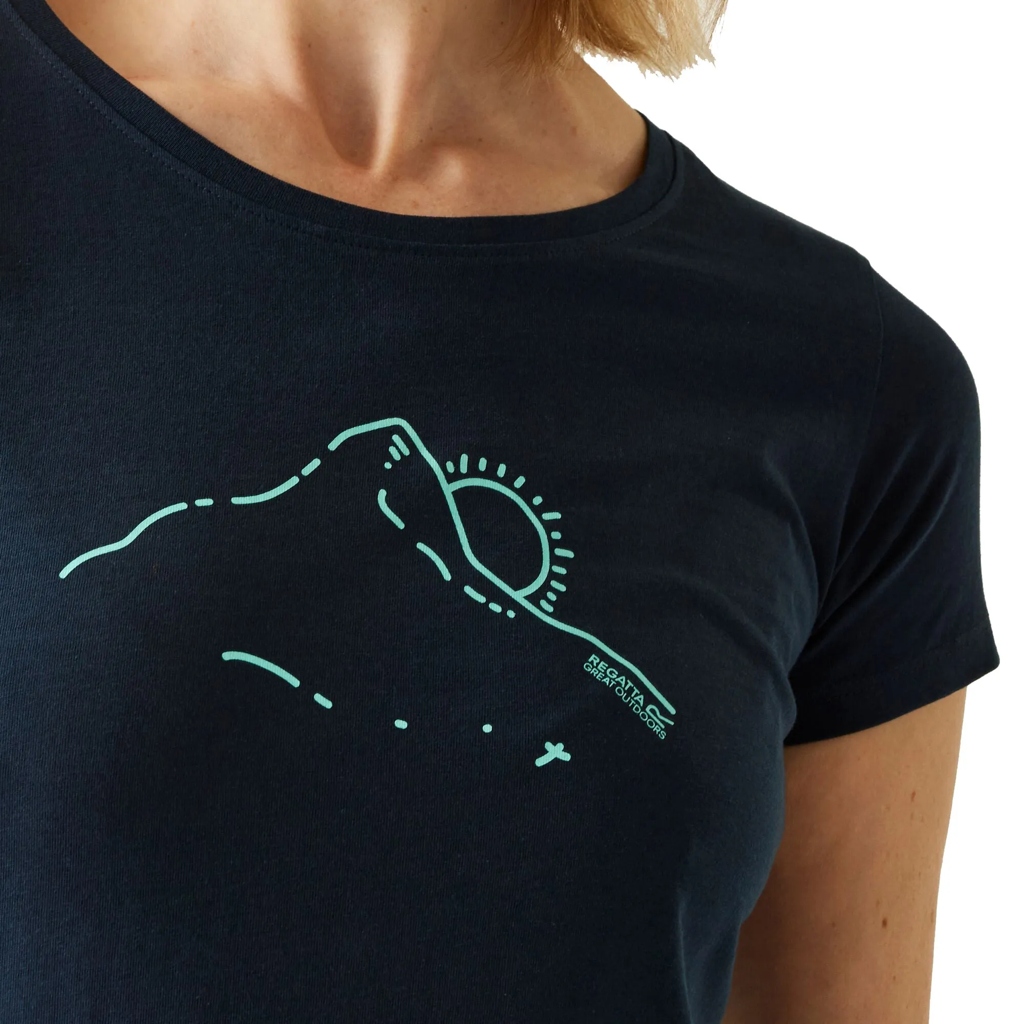 Regatta Breezed V Women's T-Shirt - Navy
