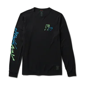 Roark Mathis Long Sleeve Active Tee - Black Fjord