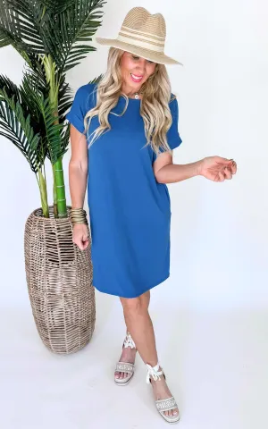 Rolled Short Sleeve Dress - Final Sale