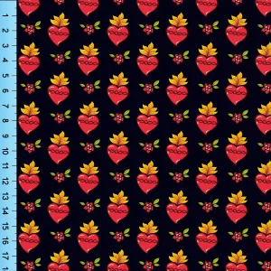 Sacred Heart Fabric By the Yard