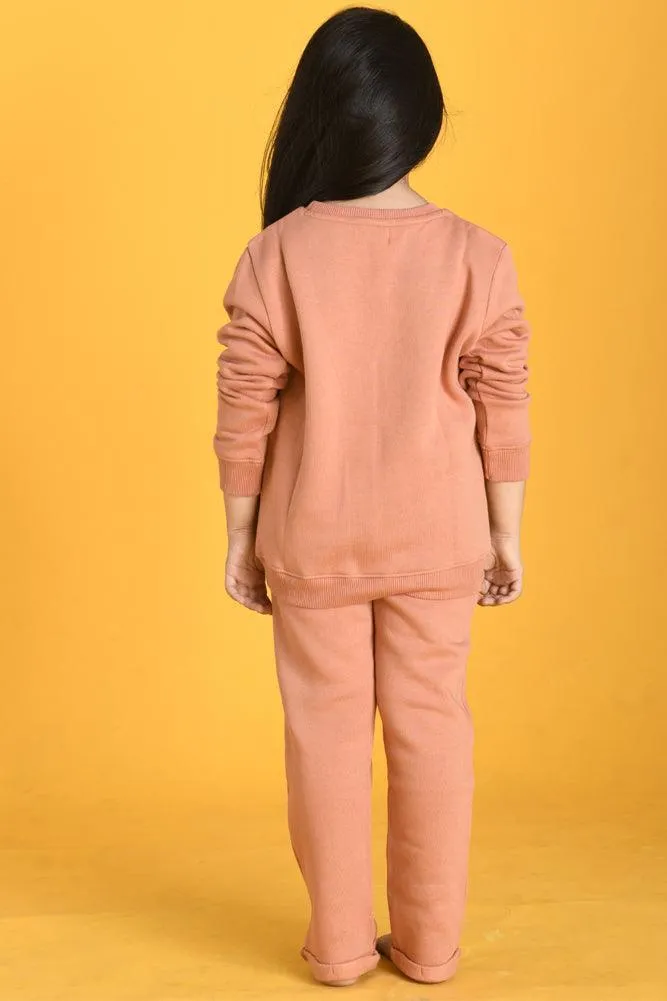 SAND BOW FLEECE SWEATSHIRT JOGGER SET - SAND