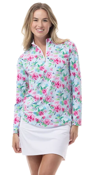 SanSoleil SolTek Lux L/S Mock Sea Island  | SPF 50