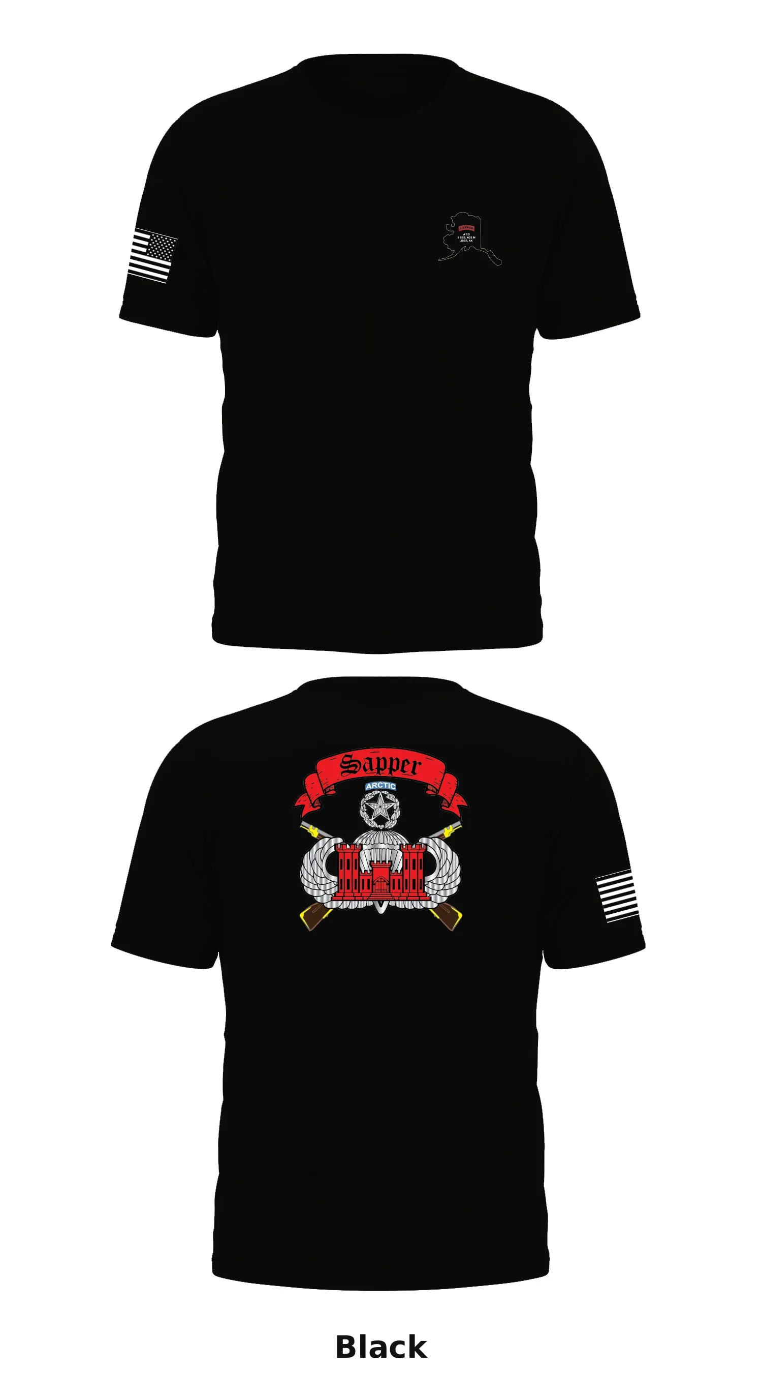 Sapper Company, 6th BEB, 4-25 IBCT (ABN) Store 1 Core Men's SS Performance Tee - 88565510515