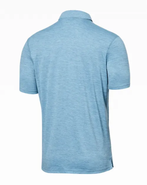 Saxx Droptemp All Day Cooling Polo - Washed Blue Heather