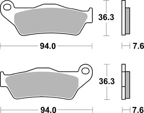 SBS 671LS Rear Brake Pads