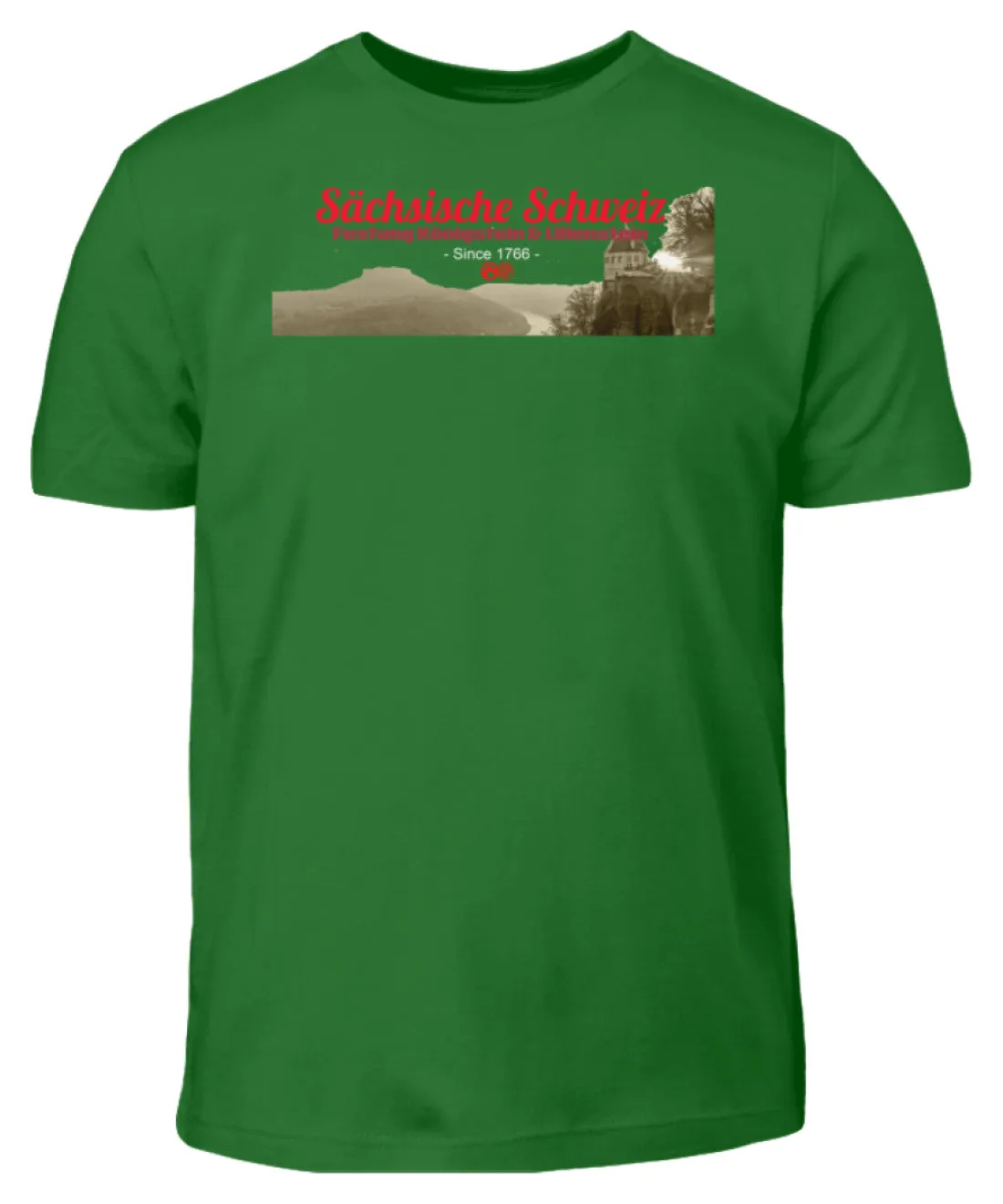 Sächsiche Schweiz - Festung Königstein  - Kinder T-Shirt