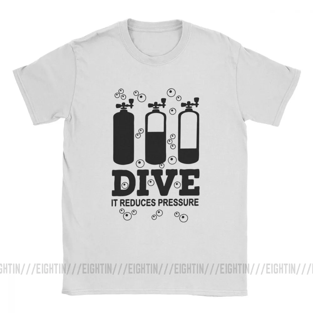 Scuba diving T-Shirt for Men | Dive it reduces pressure