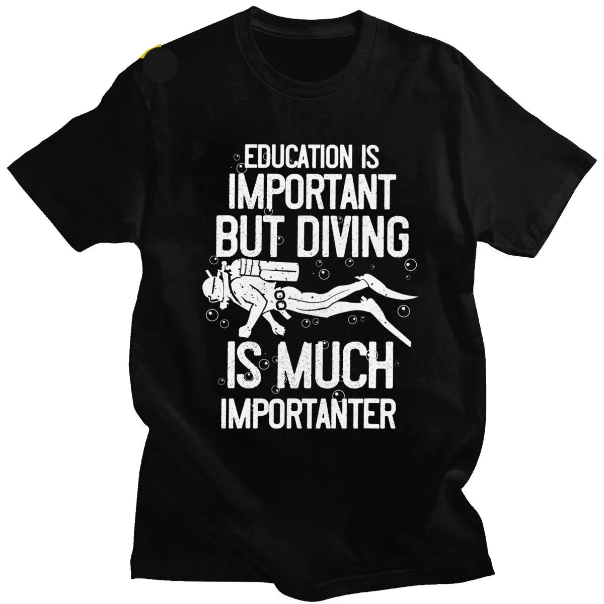Scuba diving T-Shirt for Men | Education Is Important