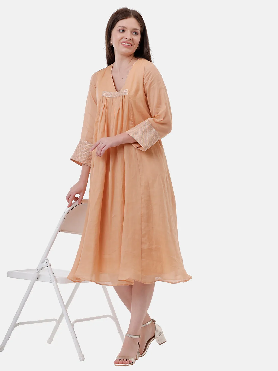 Semi Ethnic Wear Dress