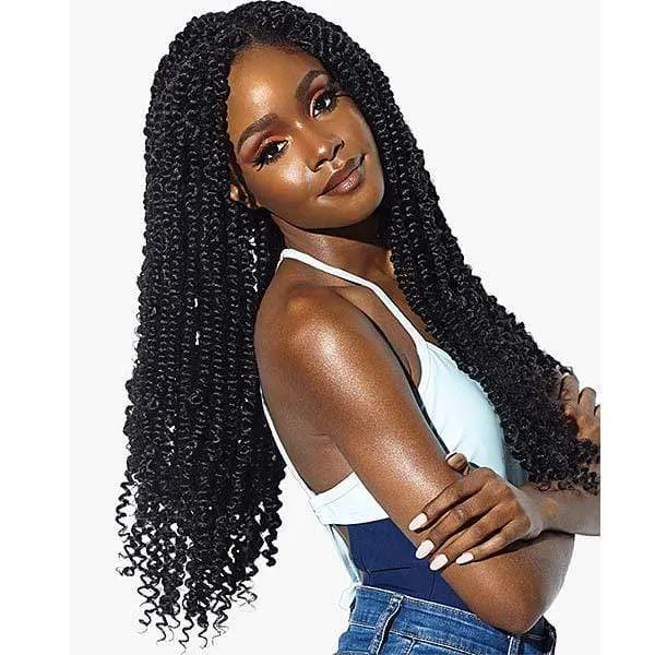 Sensationnel African Collection Aqua Tex Pre-Layered Crochet Braid - 3X RUWA WATER WAVE 18"